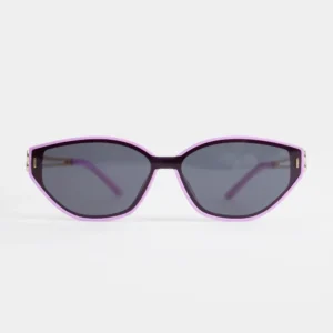 Lilac Angular Frame Sunglasses — front