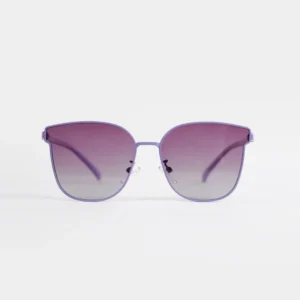 Lavender Gradient Square Sunglasses — front